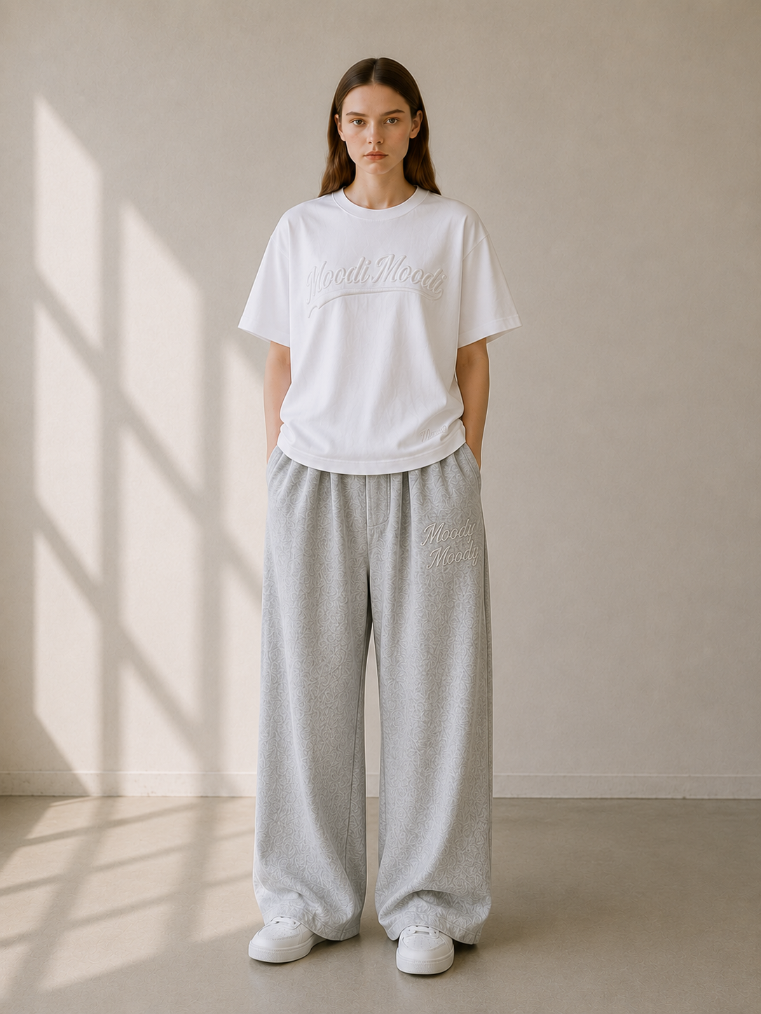 Embroidered Lettering Box Tee 에디토리얼 컷